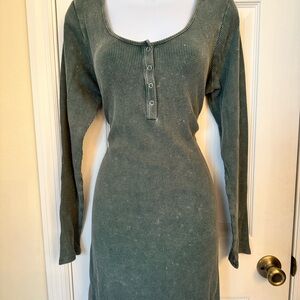 Victoria's Secret Sage Long Sleeve Dress